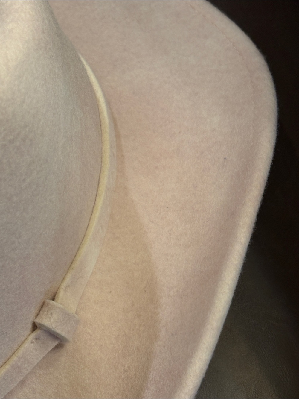 Free people /Mossant Paris Cream Blush Cowboy Felt Hat size Medium - Picture 8 of 8